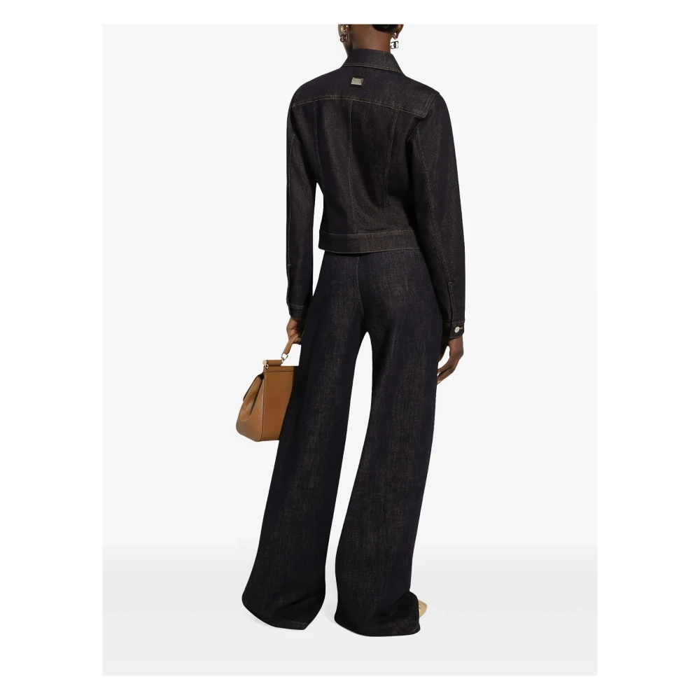 Dolce & Gabbana Stijlvolle Jas met Bijpassende Variant Black Dames