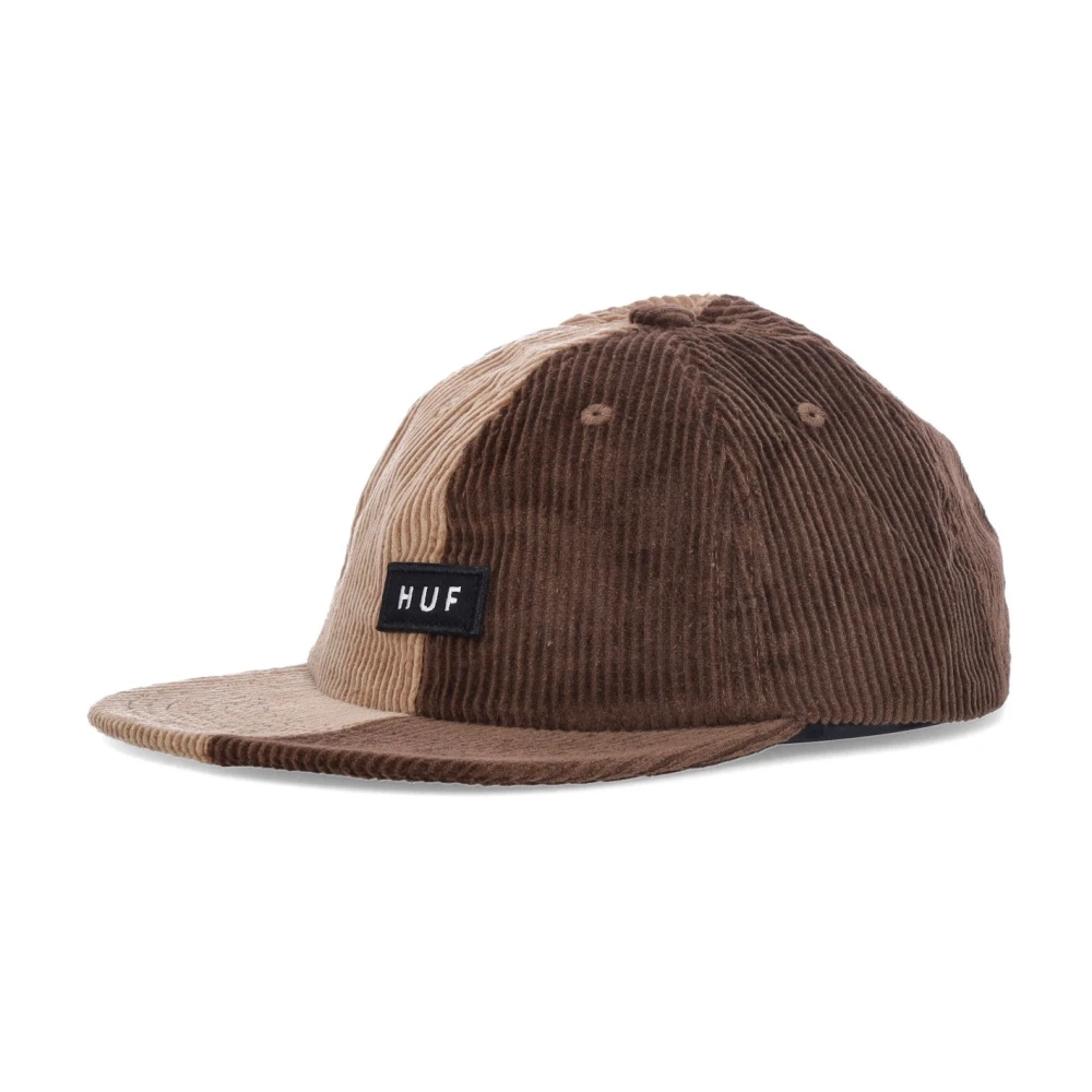 HUF Velvet Flat Visor Cord Cap Bruin Multicolor Heren