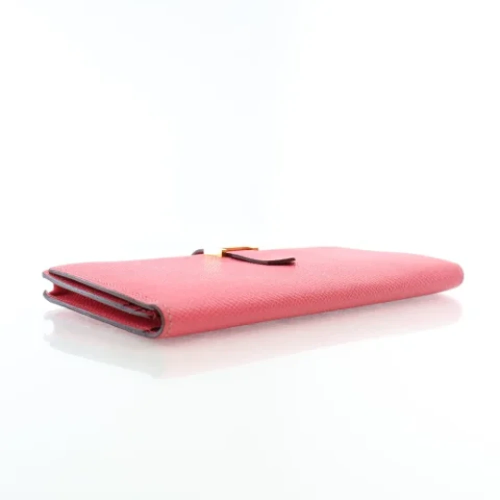 Hermès Vintage Pre-owned Leather wallets Pink Dames