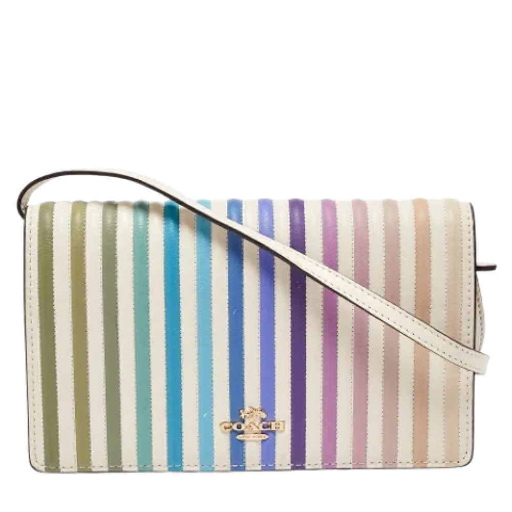 Coach Pre-owned Leather crossbody-bags Multicolor Dames