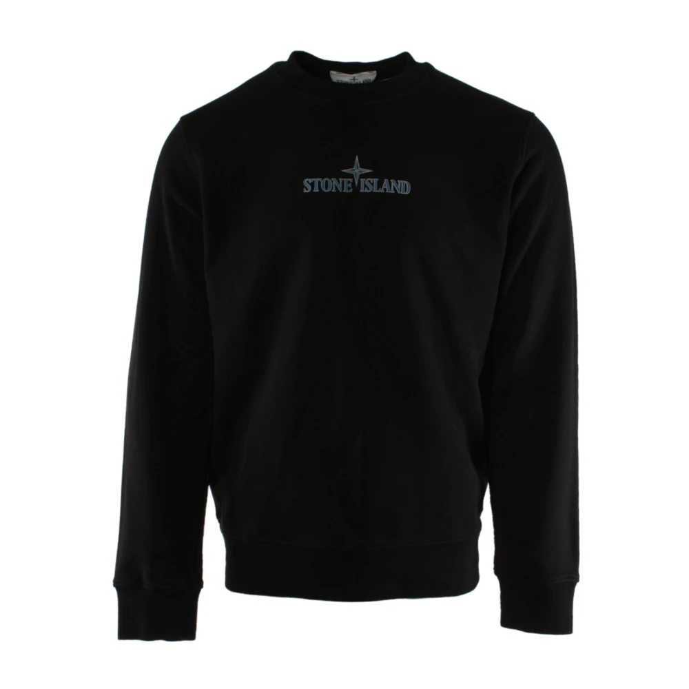 Stone Island Zwarte Truien voor Mannen Black Heren