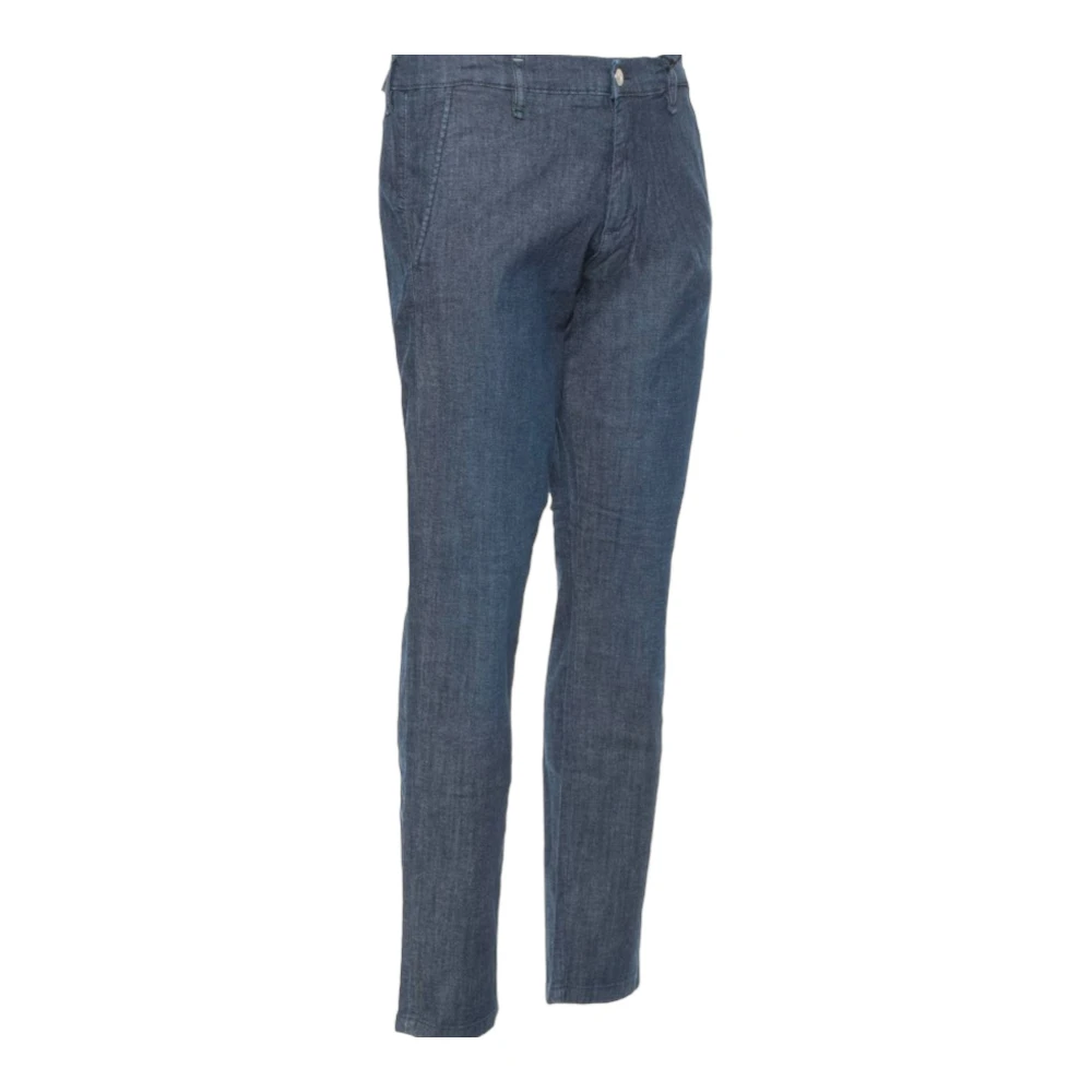 Guess Chino Broek Blue Heren
