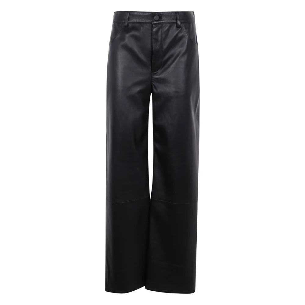 Trousers > Leather Trousers - - Loulou Studio - Modalova