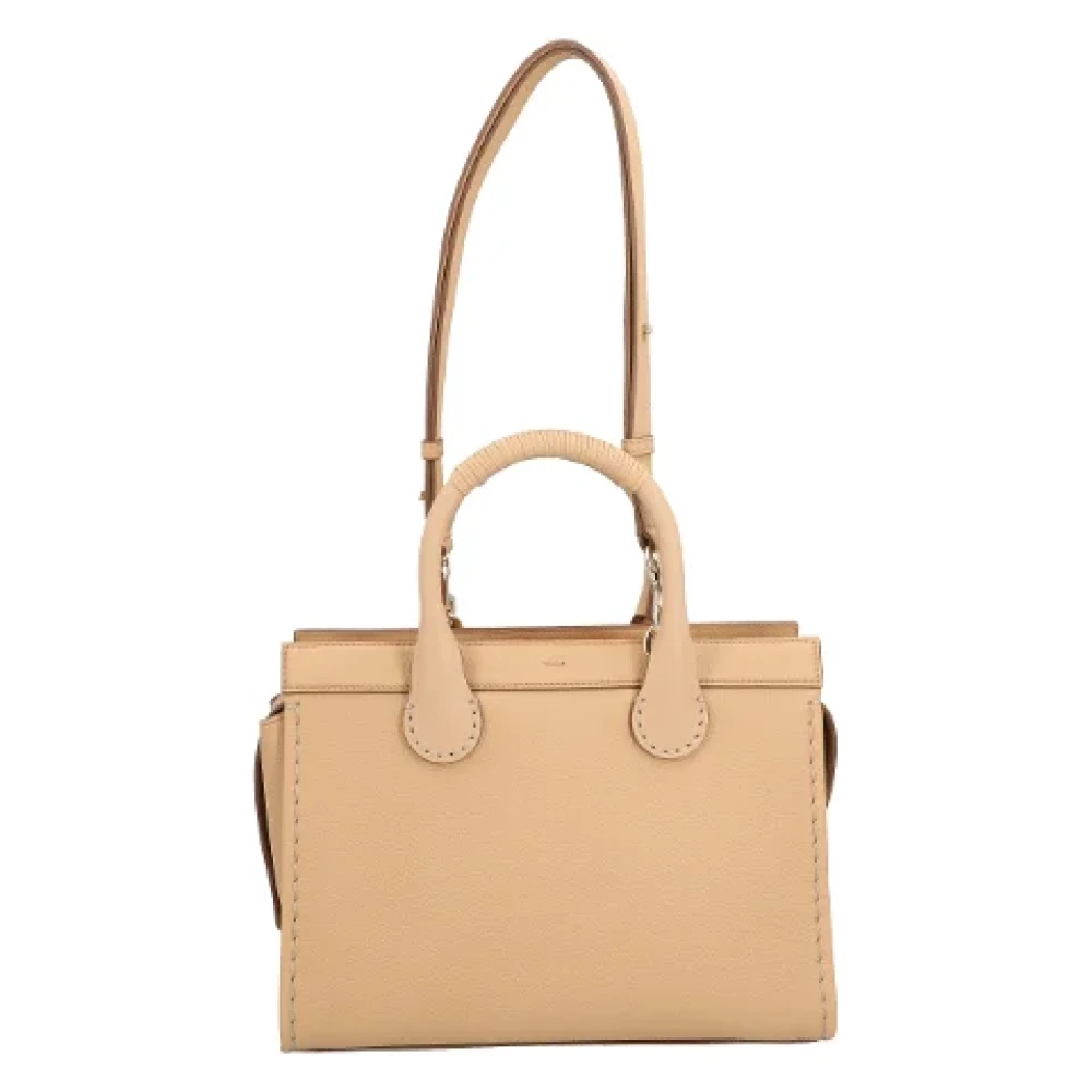 Chloé Leather shoulder-bags Beige Dames