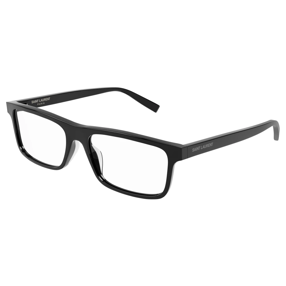 Saint Laurent Zwarte Brillenmonturen Black Heren