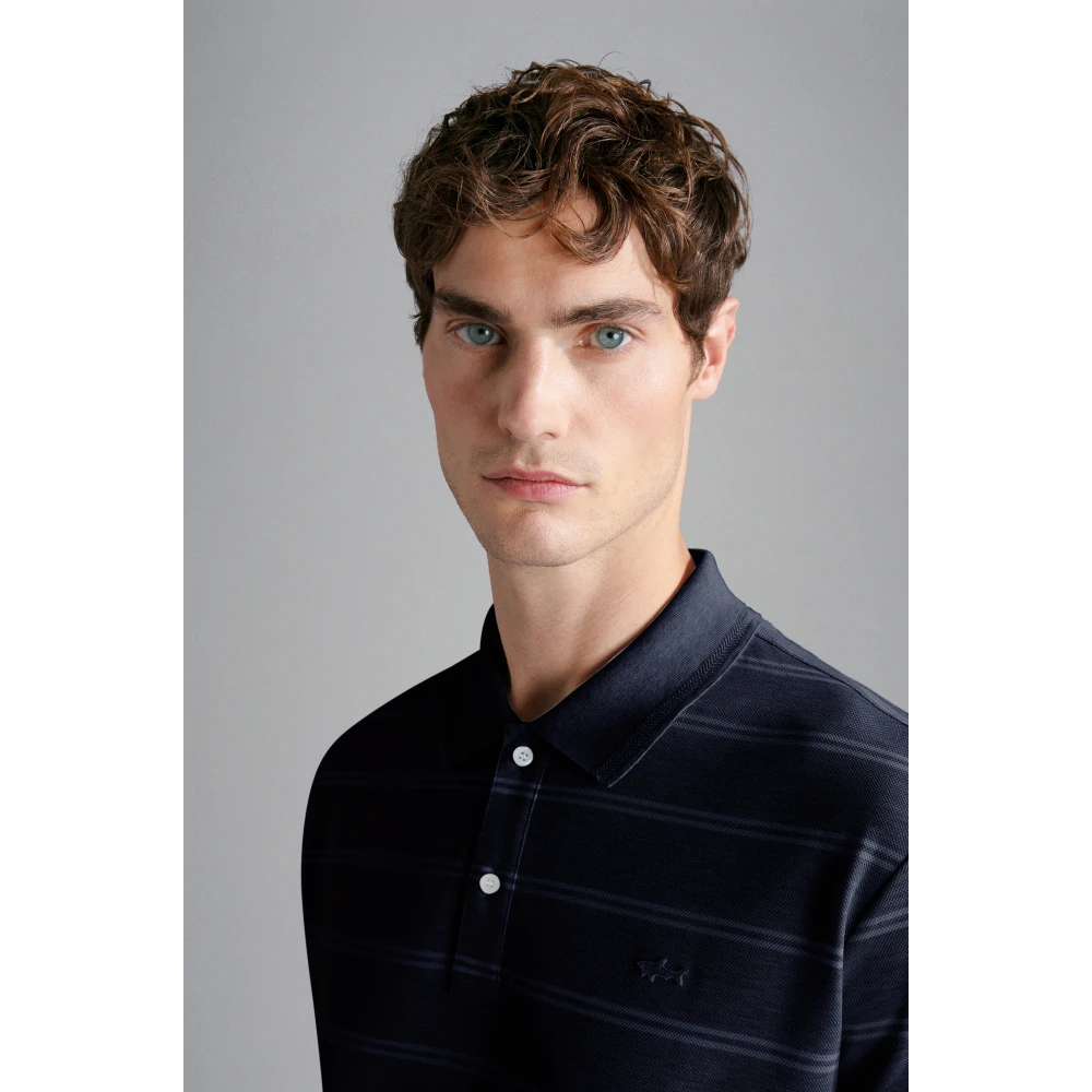 PAUL & SHARK Polo Shirts Blue Heren