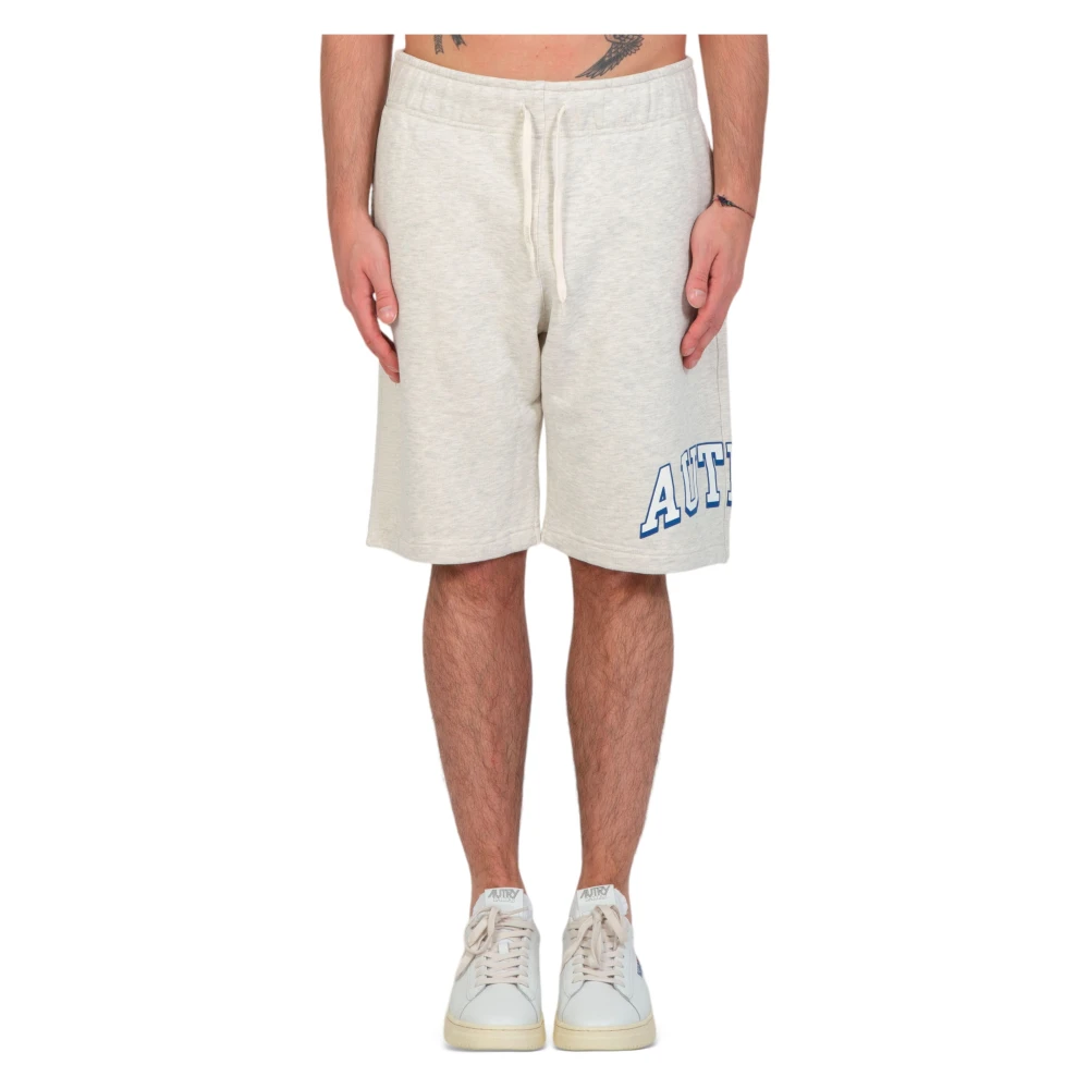 Autry Klassieke College Shorts voor dagelijks comfort Gray Heren