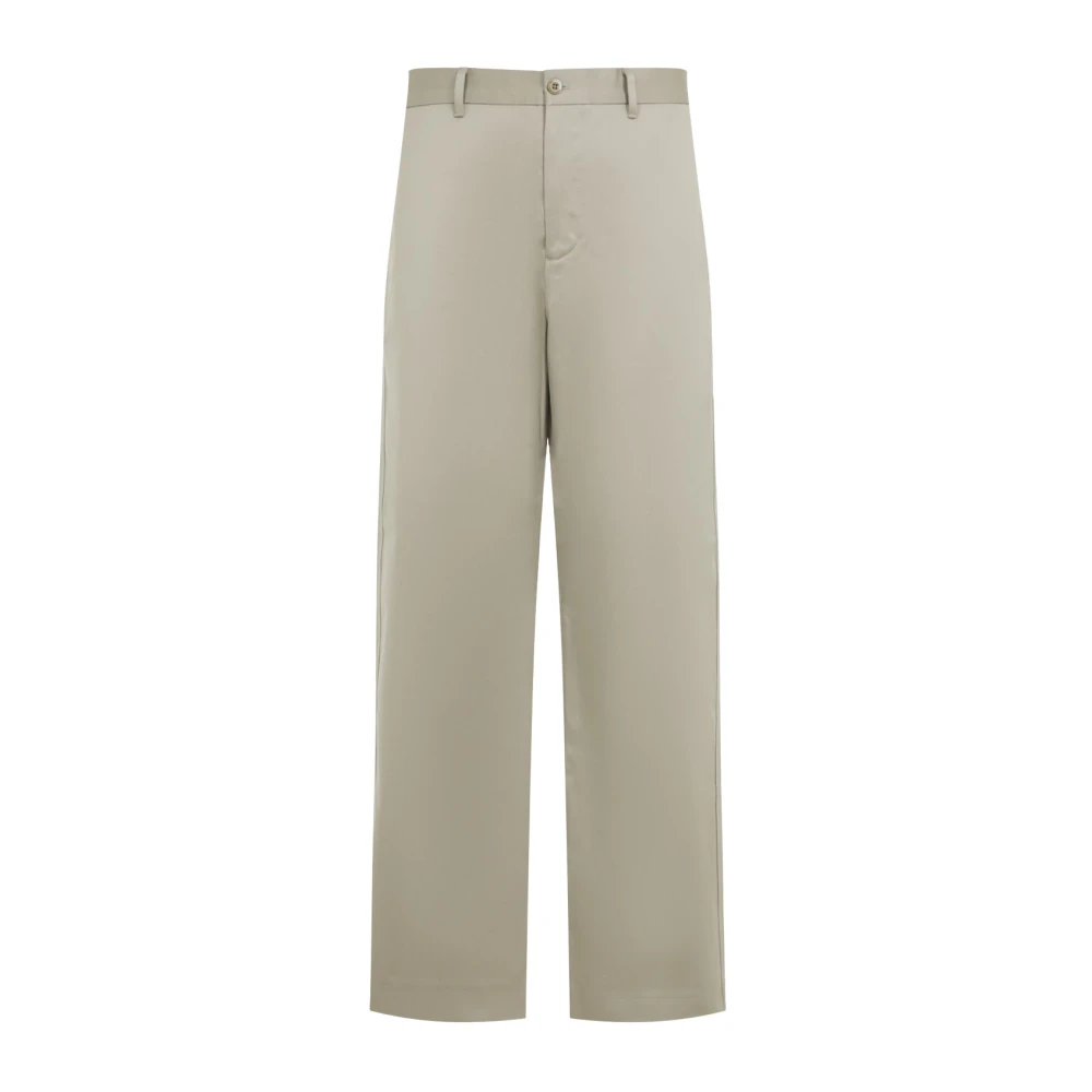 Acne Studios Straight Trousers - Male - Straight Trousers - Beige - M - Trousers