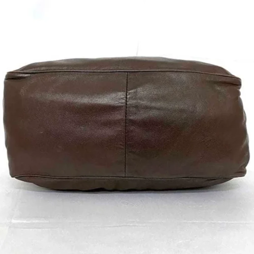 Loewe Pre-owned Fabric shoulder-bags Brown Dames