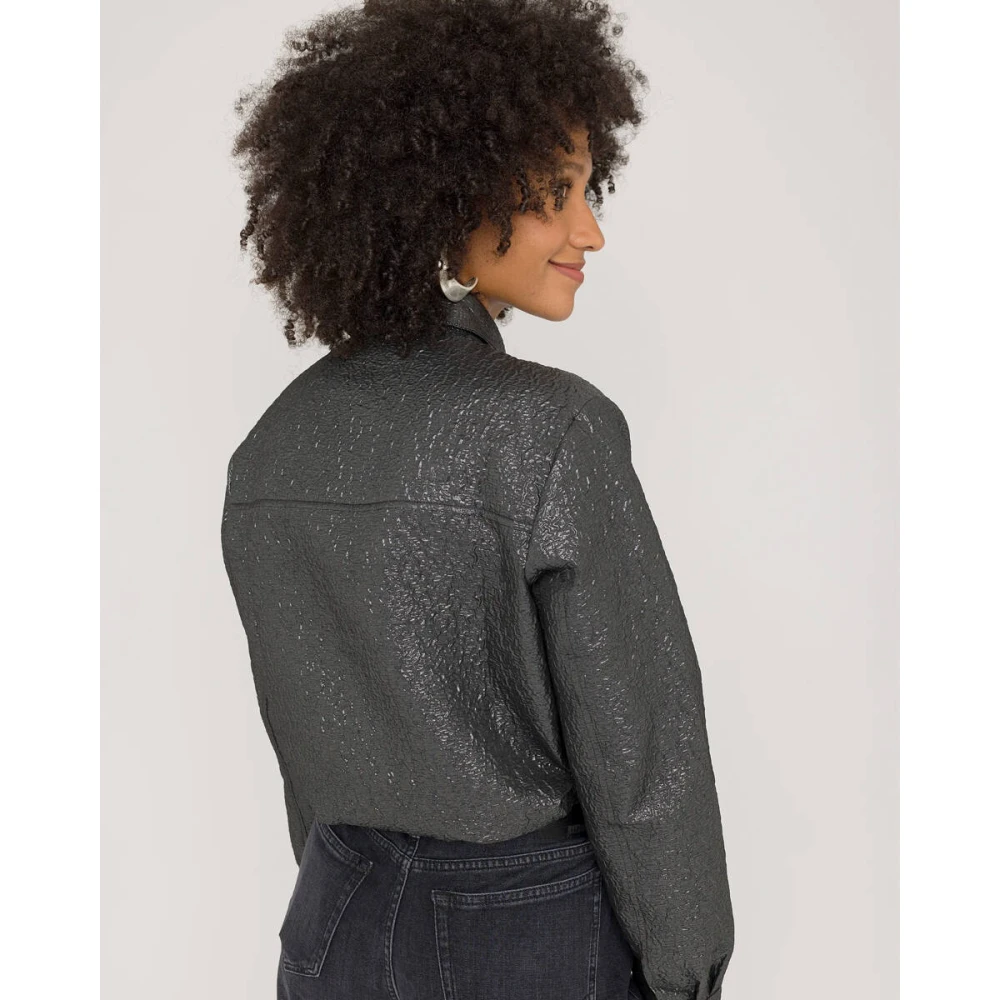Anna Van Toor Lange Mouw Blouse Gray Dames