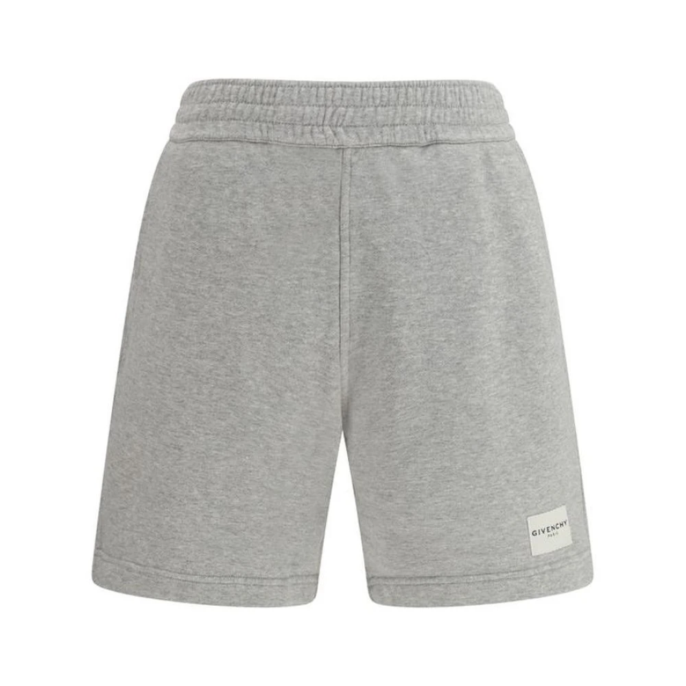 Givenchy Men's Gray Cotton Bermuda Shorts