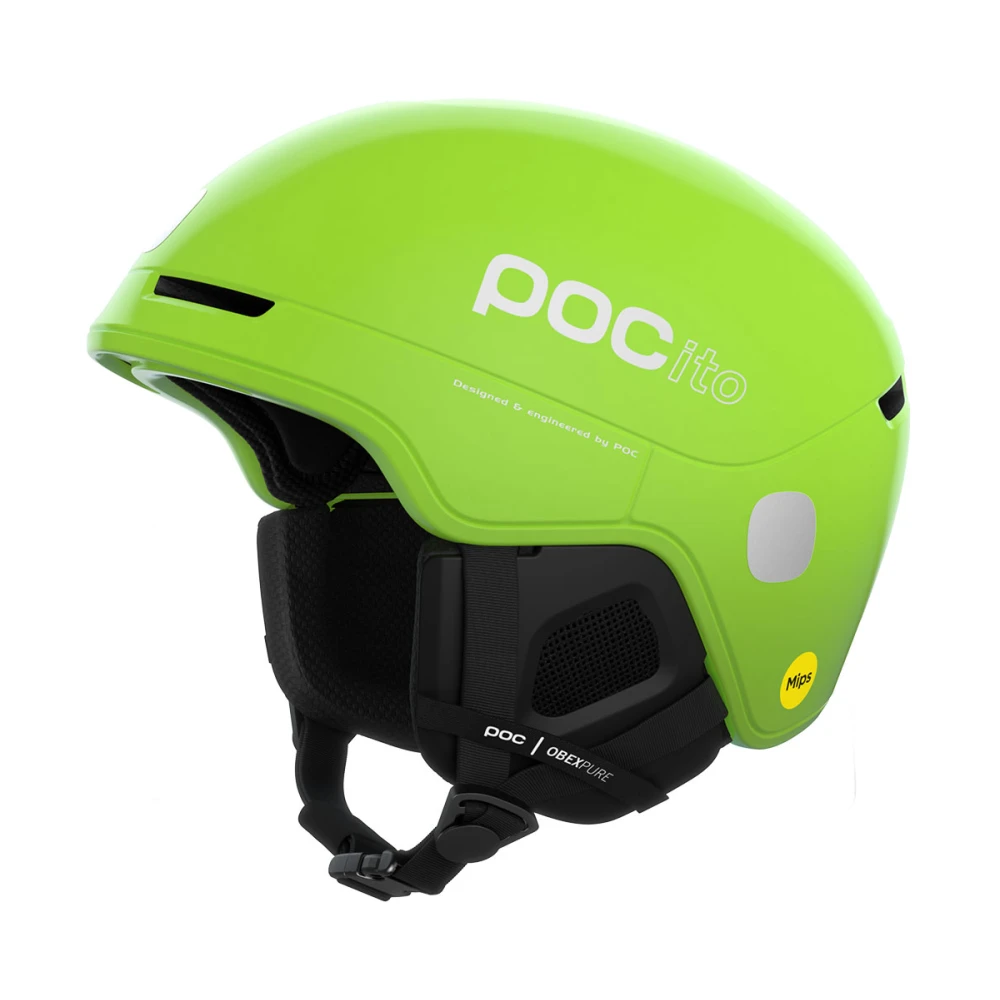 POC Fluorescerande Grön Pocito Obex Mips Hjälm Green, Unisex