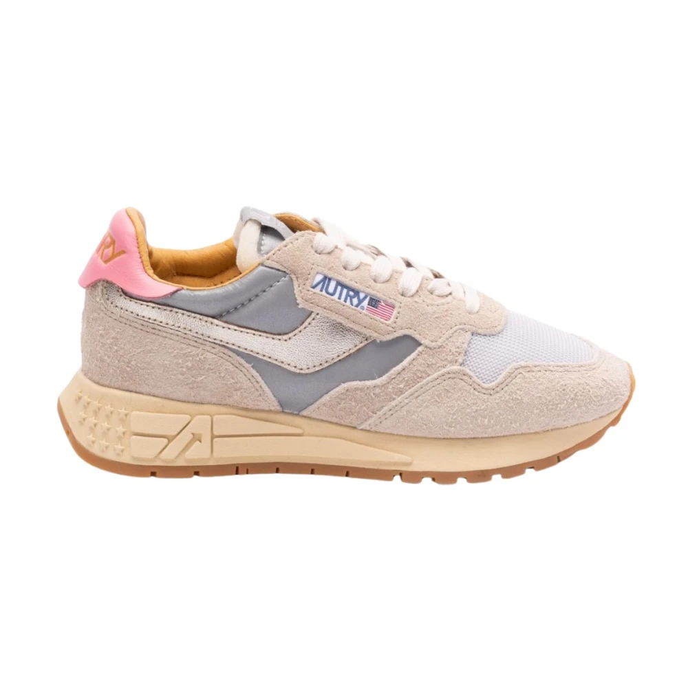 Autry Women's Beige Sneakers, 3 Uk, Reelwind Low Trainers
