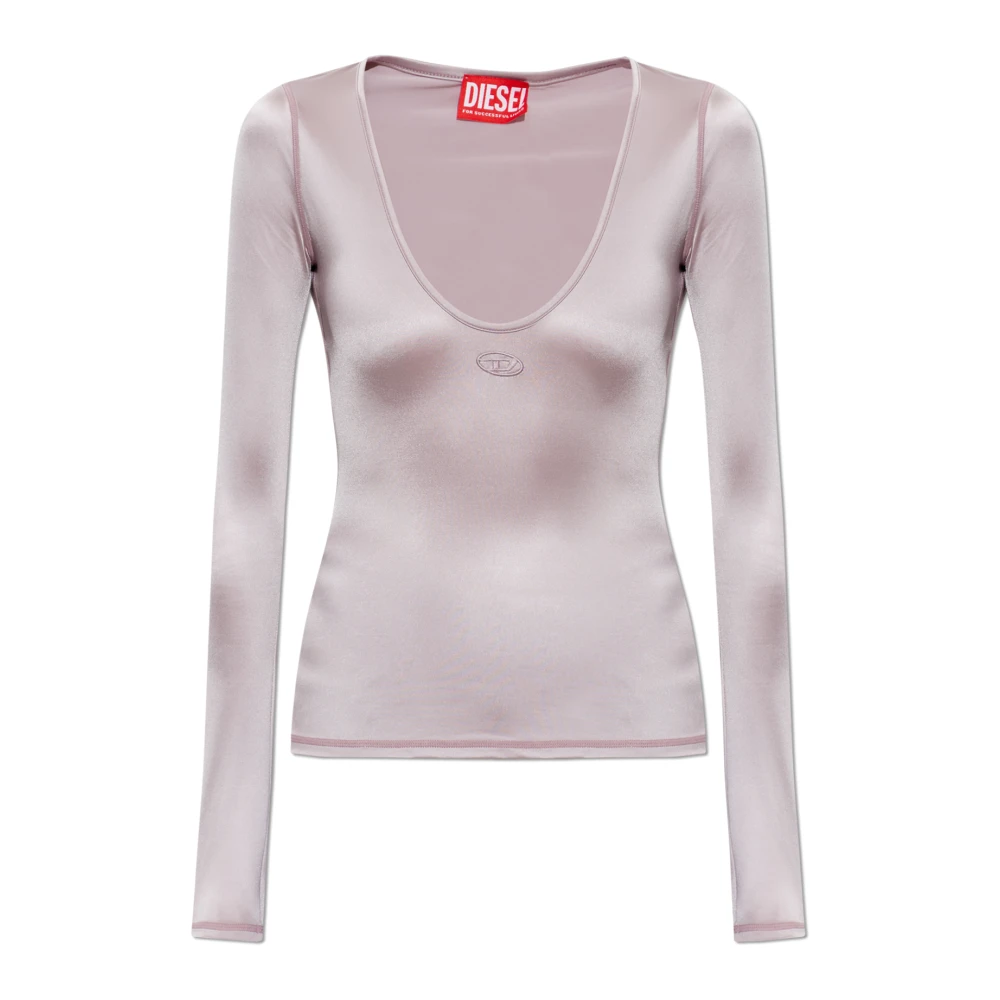 Diesel Donna Viola - Top T-Elphin-Ls - Tops - Xs