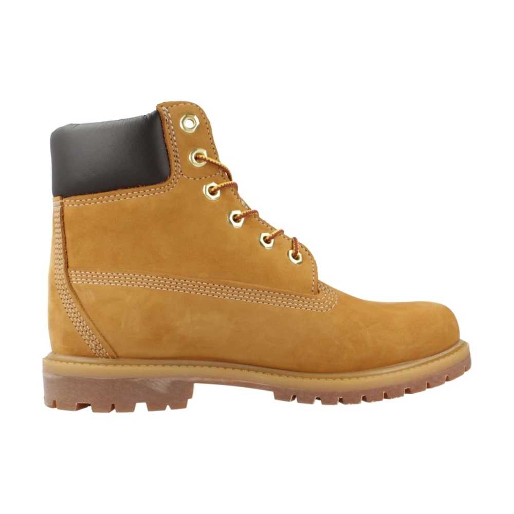 Timberland Women's Brown Lace-Up Boots, 6 1/2 Uk, Premium 6 Inch Boots