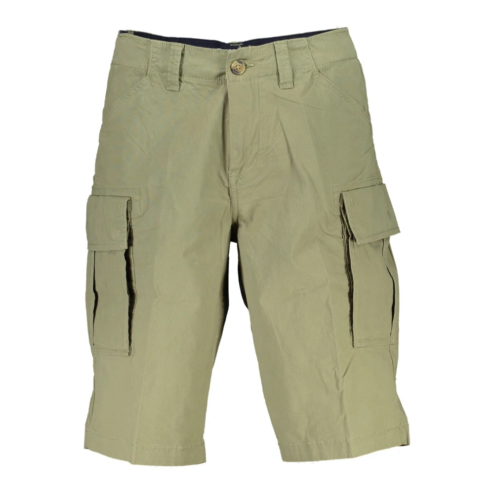 Timberland Groene Bermuda Shorts Biologisch Katoen Logo Green Heren
