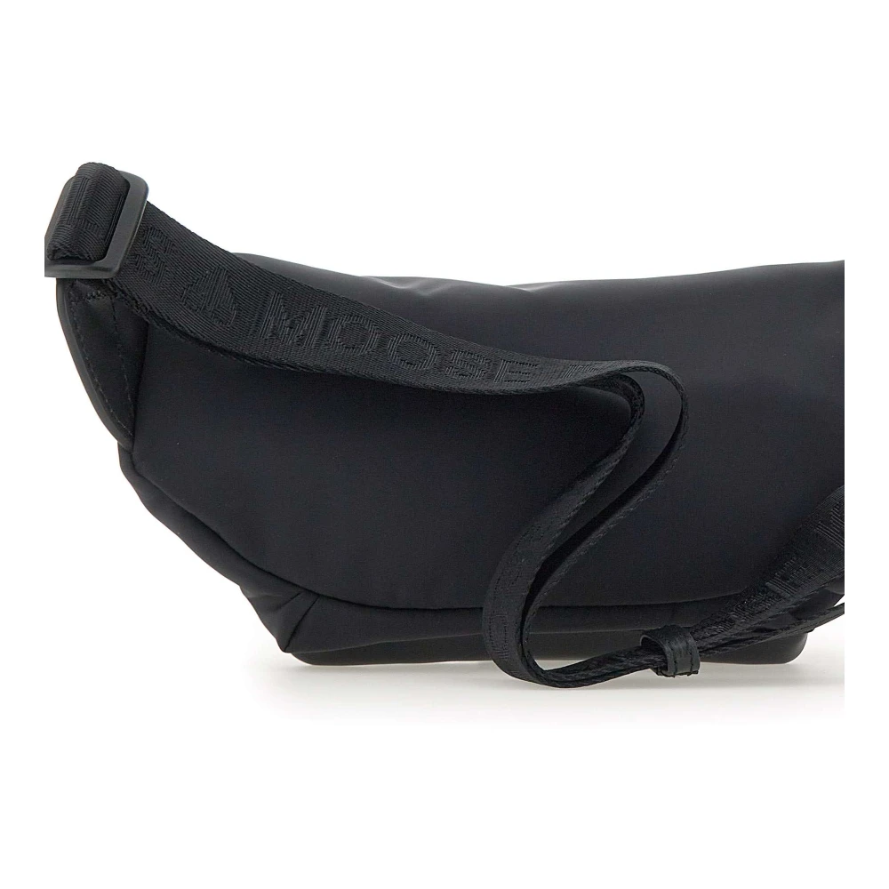 Moose Knuckles Zwarte Logo Hip Pouch Heuptas Black Heren