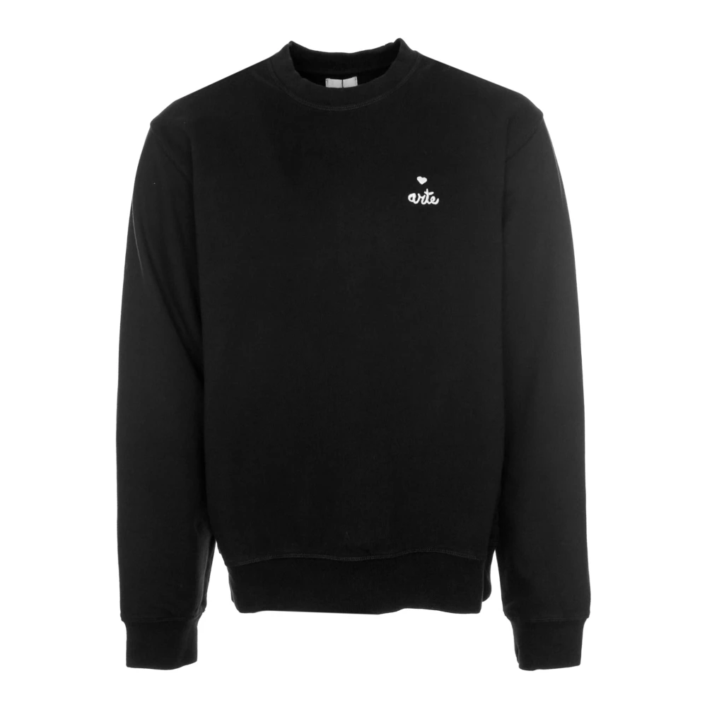Arte Antwerp Hart Logo Crewneck Sweatshirt Black Heren