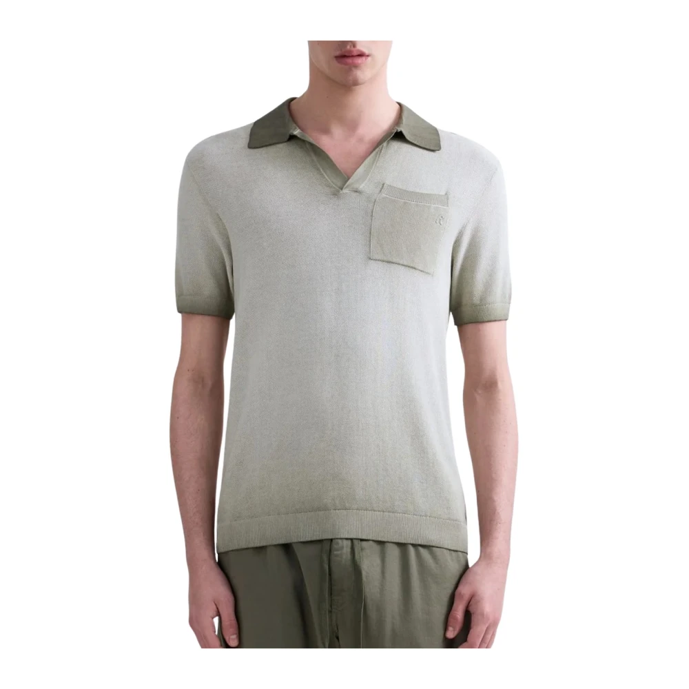 Replay Men's Green Short Sleeve Polo - Polo Shirts - S - Tops