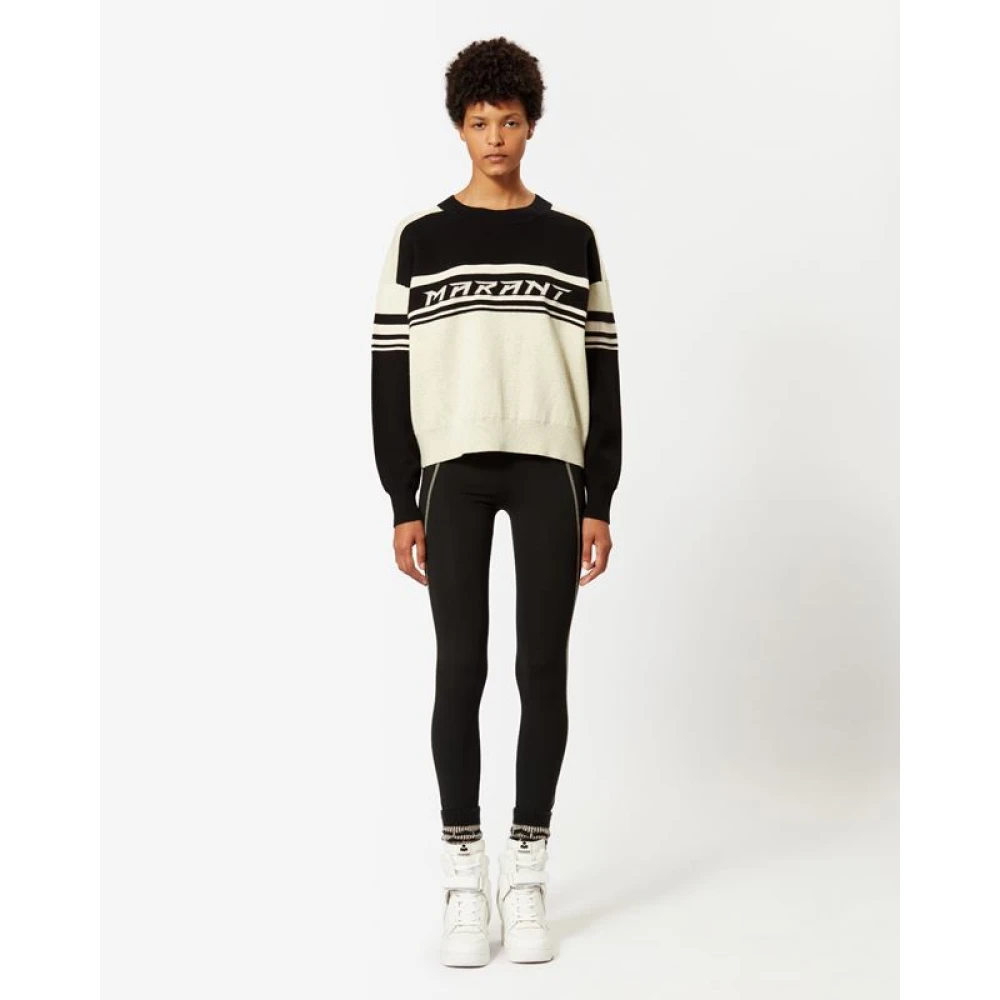 Isabel Marant Étoile Zwart Ronde-hals Gebreide trui Black Dames