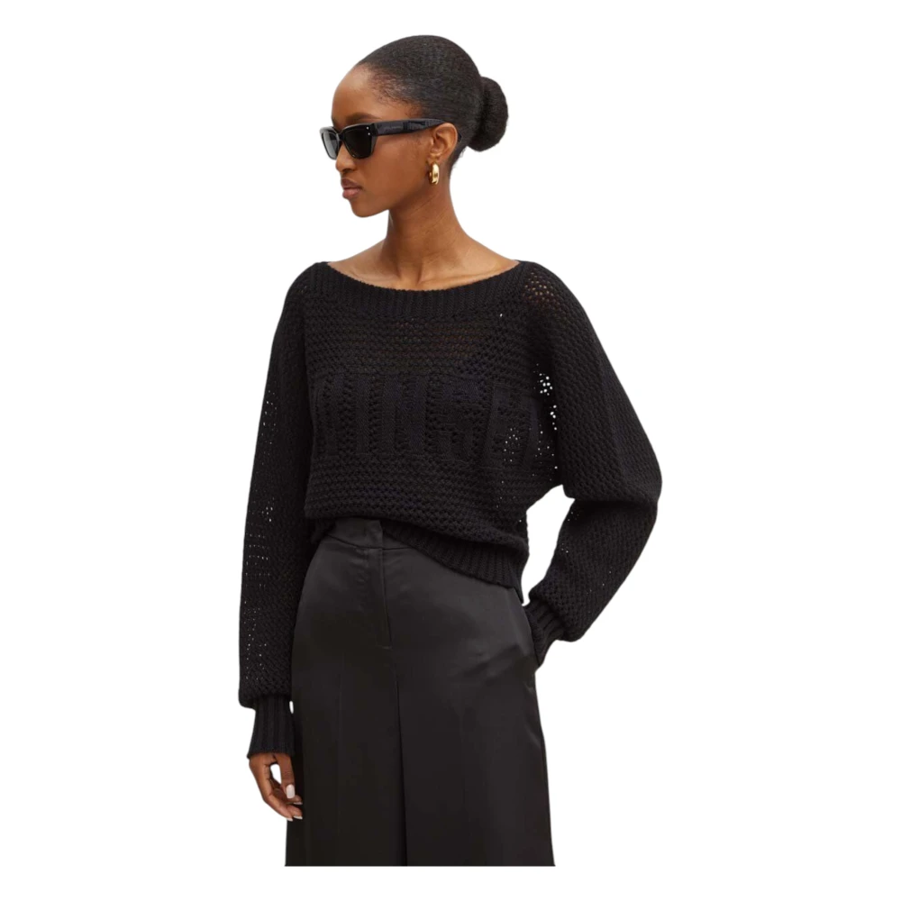 Twinset Bootnek Top Black Dames