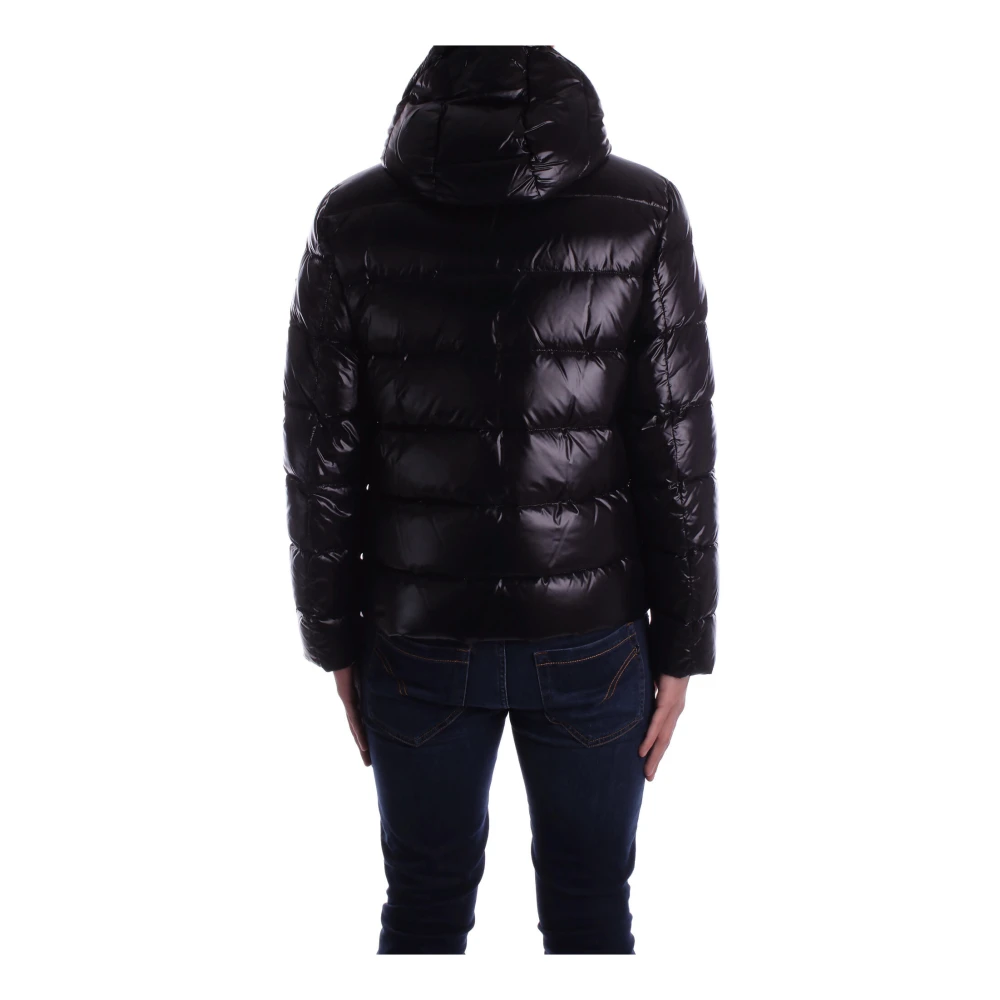 Fay Zwarte Hoodie met Dubbele Rits Black Heren