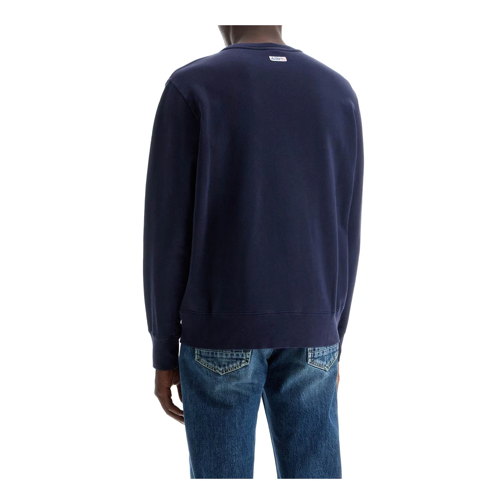 Autry Vintage Crewneck Sweatshirt Blue Heren