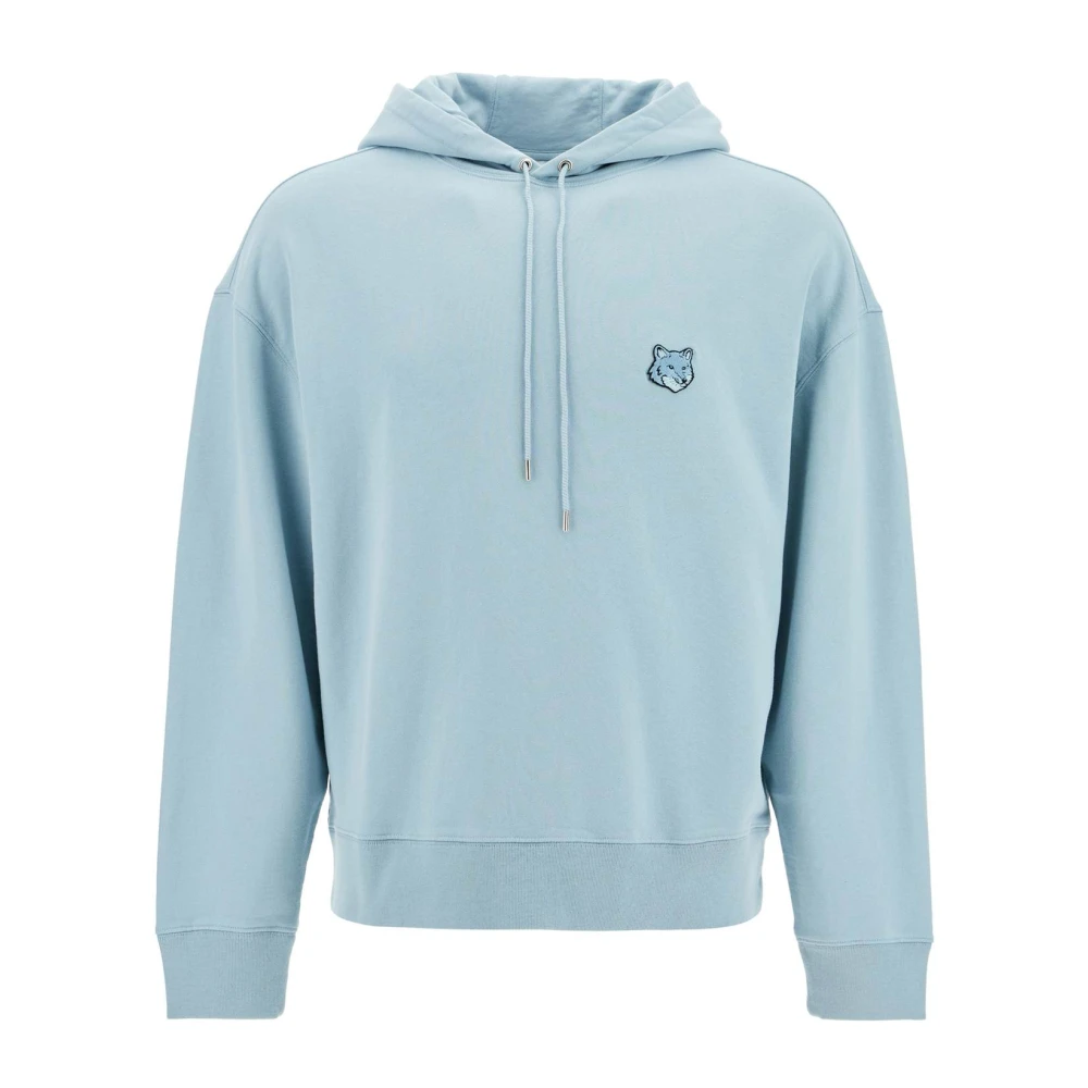 Maison Kitsuné Vossenhoofd capuchontrui Blue Heren