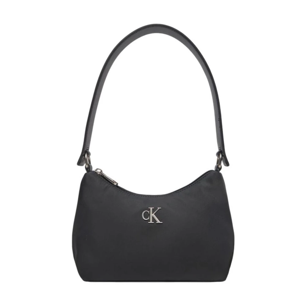 Calvin Klein Jeans Zwarte Polyester Handtas voor Vrouwen Black Dames