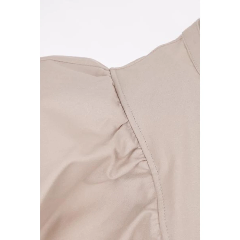 Chloé Beige Ruche Flare Shirt Beige Dames