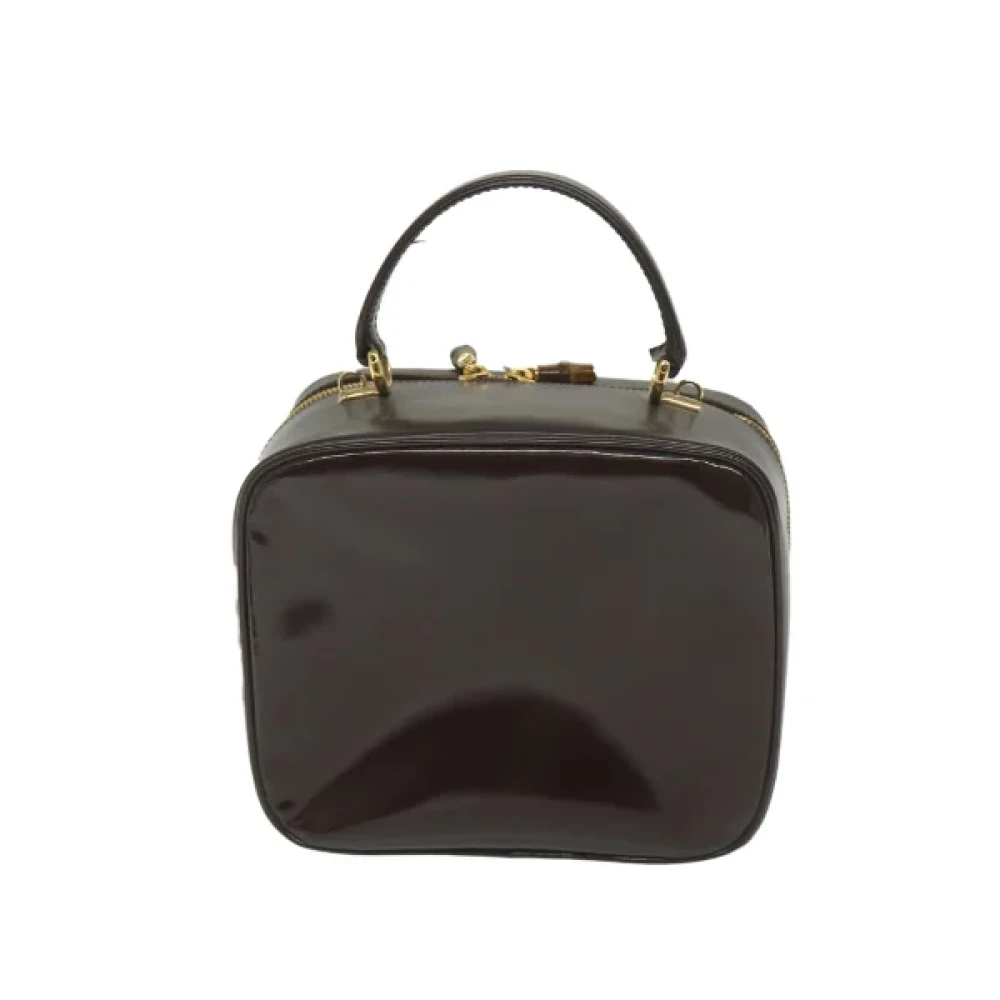 Gucci Vintage Pre-owned Metal handbags Brown Dames