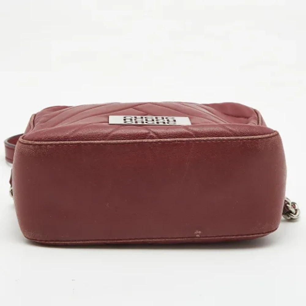 Carolina Herrera Pre-owned Leather crossbody-bags Red Dames