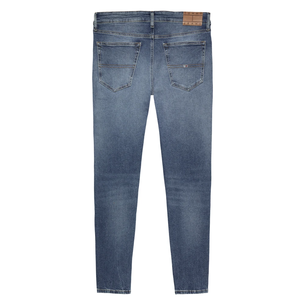 Tommy Jeans Blauwe Skinny Fit Stretch Denim Jeans Blue Heren