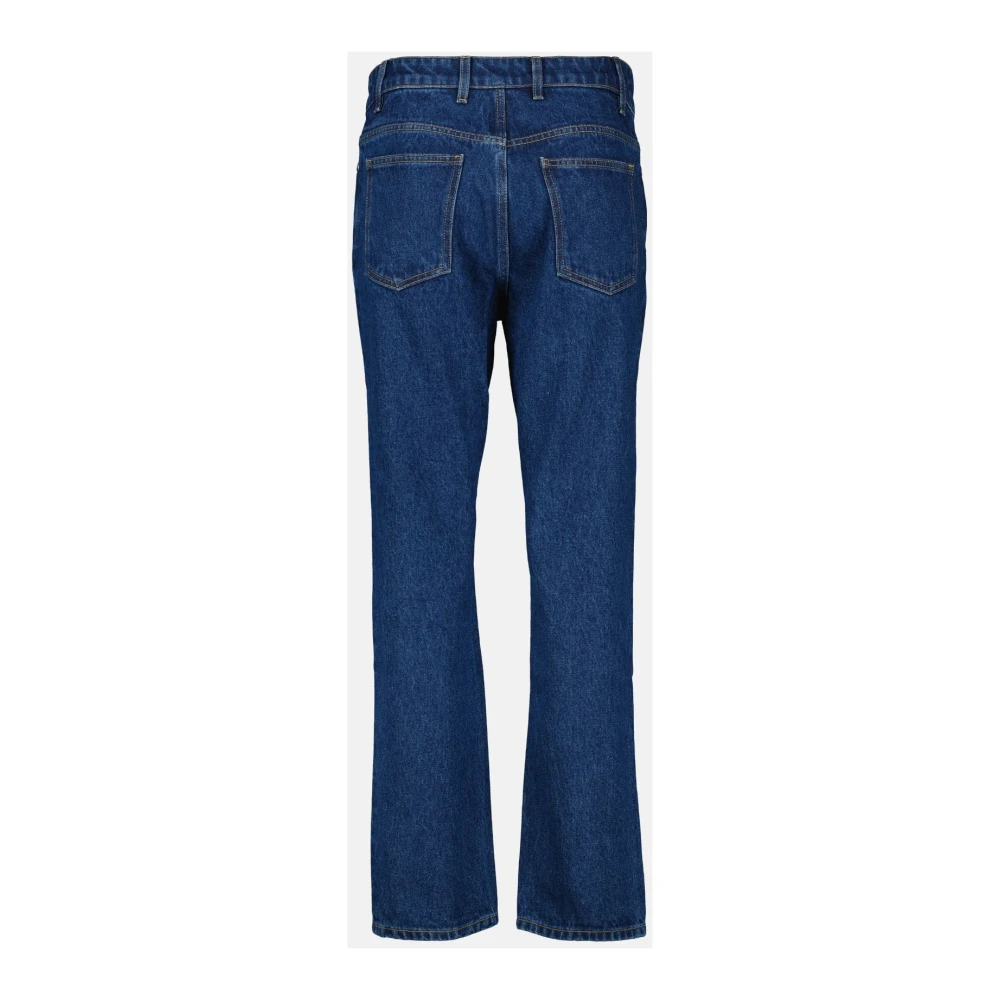 Paco Rabanne Vintage Blauwe Denim Straight Cut Jeans Blue Dames
