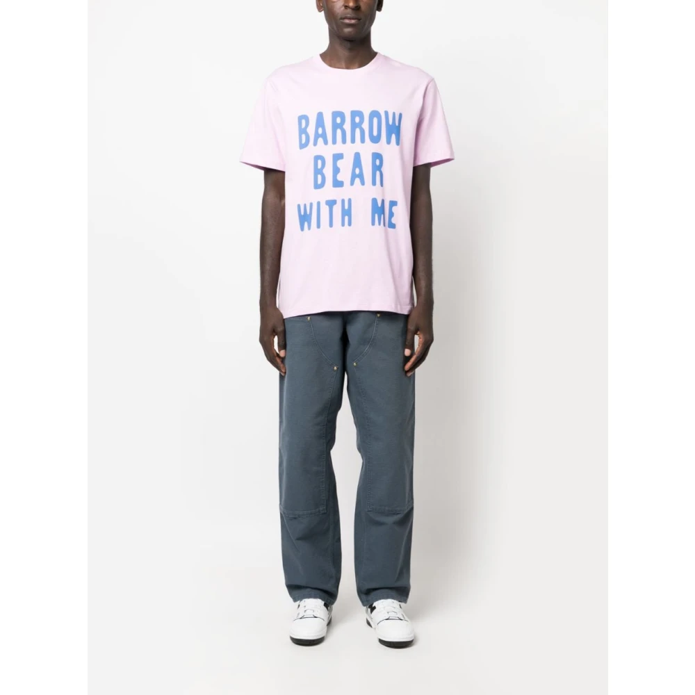 Barrow Stijlvolle Jersey T-shirt Pink Heren
