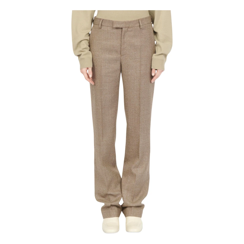 Mm6 Maison Margiela Unisex Beige Virgin Wool Trousers