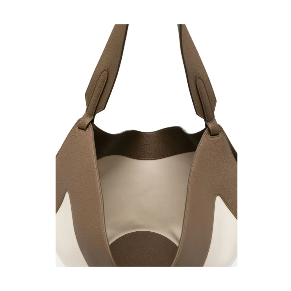Khaite Stijlvolle Ecru Schoudertas met Pouch Multicolor Dames