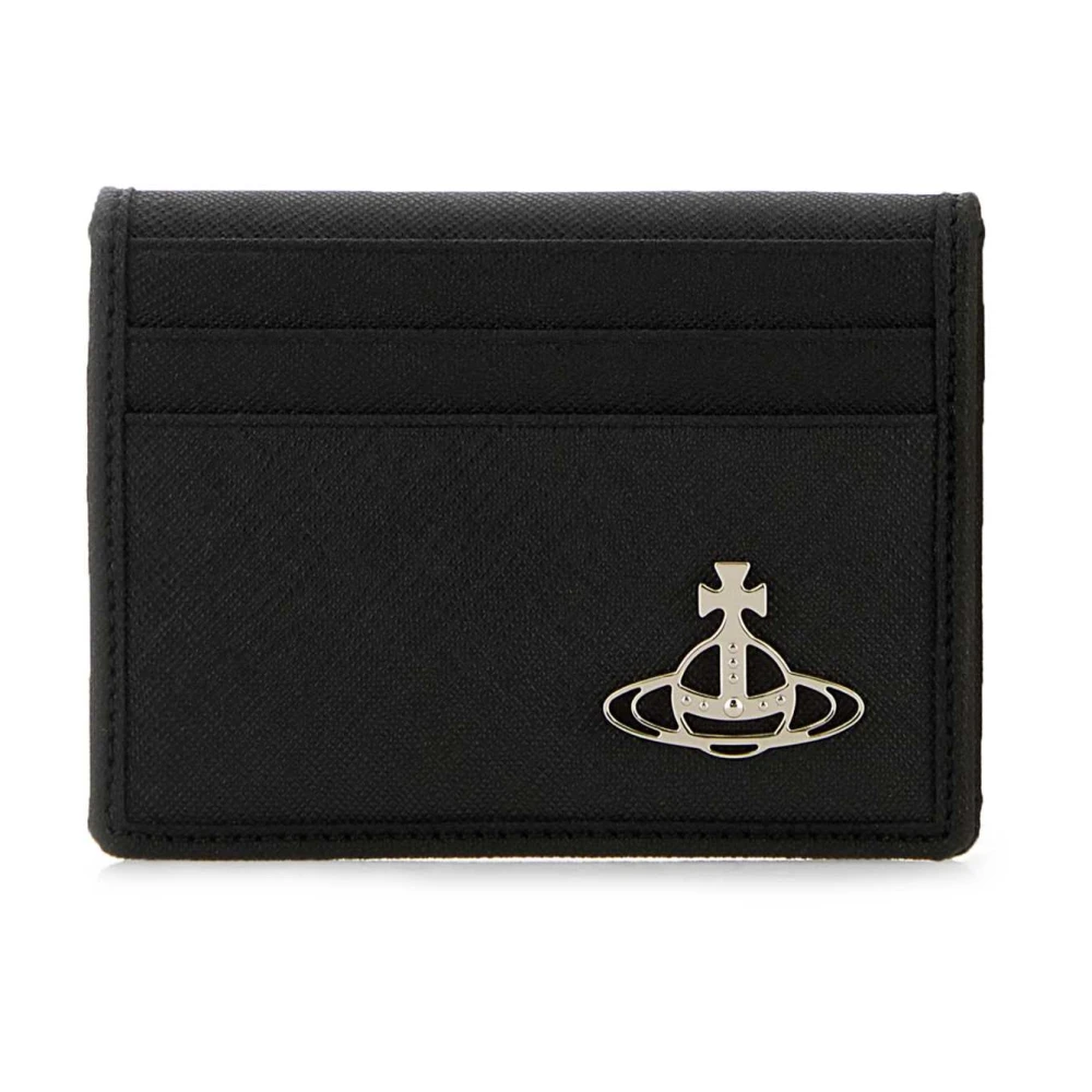 Vivienne Westwood Zwarte Synthetisch Leren Kaarthouder Black Dames