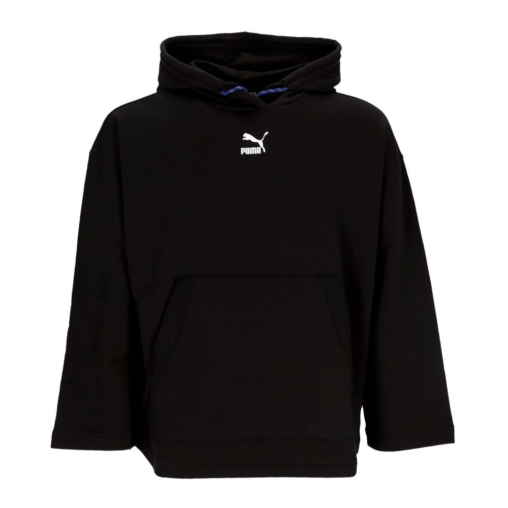 Puma Zwarte Oversized Hoodie Lichtgewicht Sweatshirt Black Dames