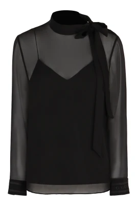 Bow Silk Blouse