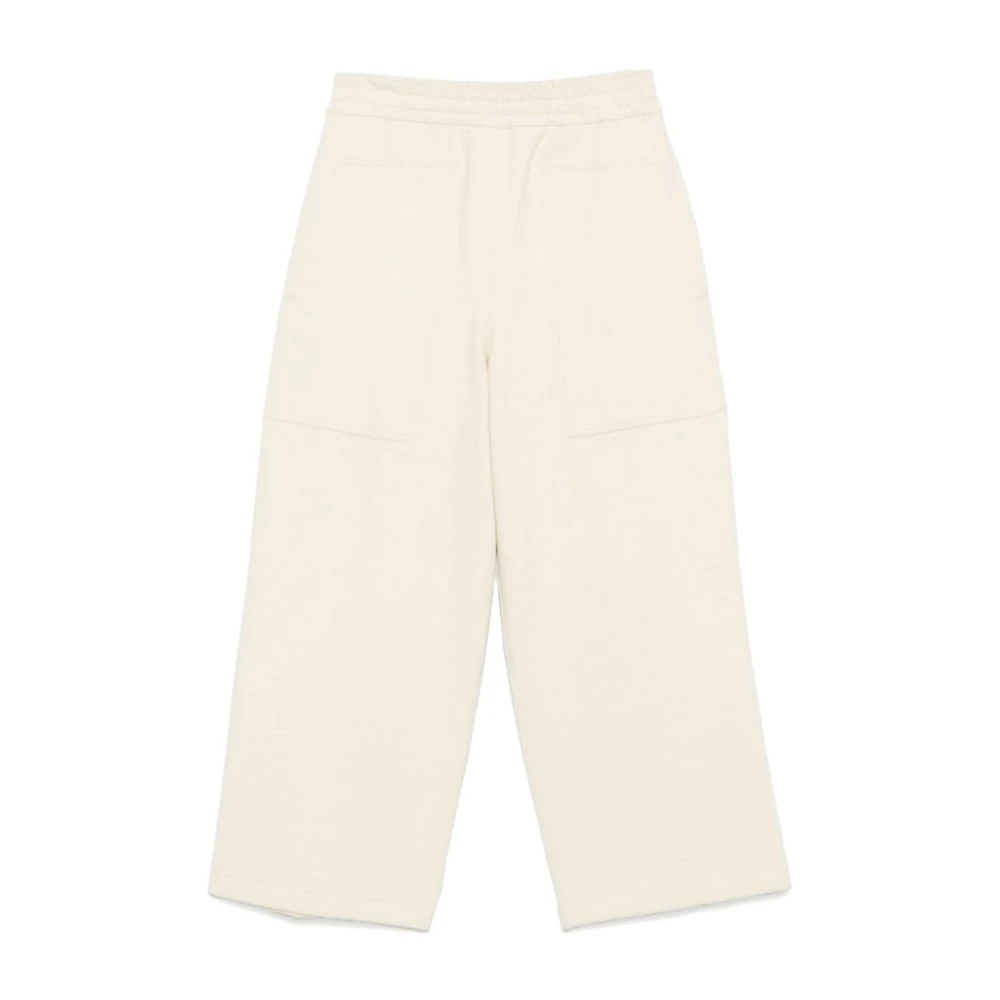 Jil Sander Witte Broek met Elastische Tailleband White Heren