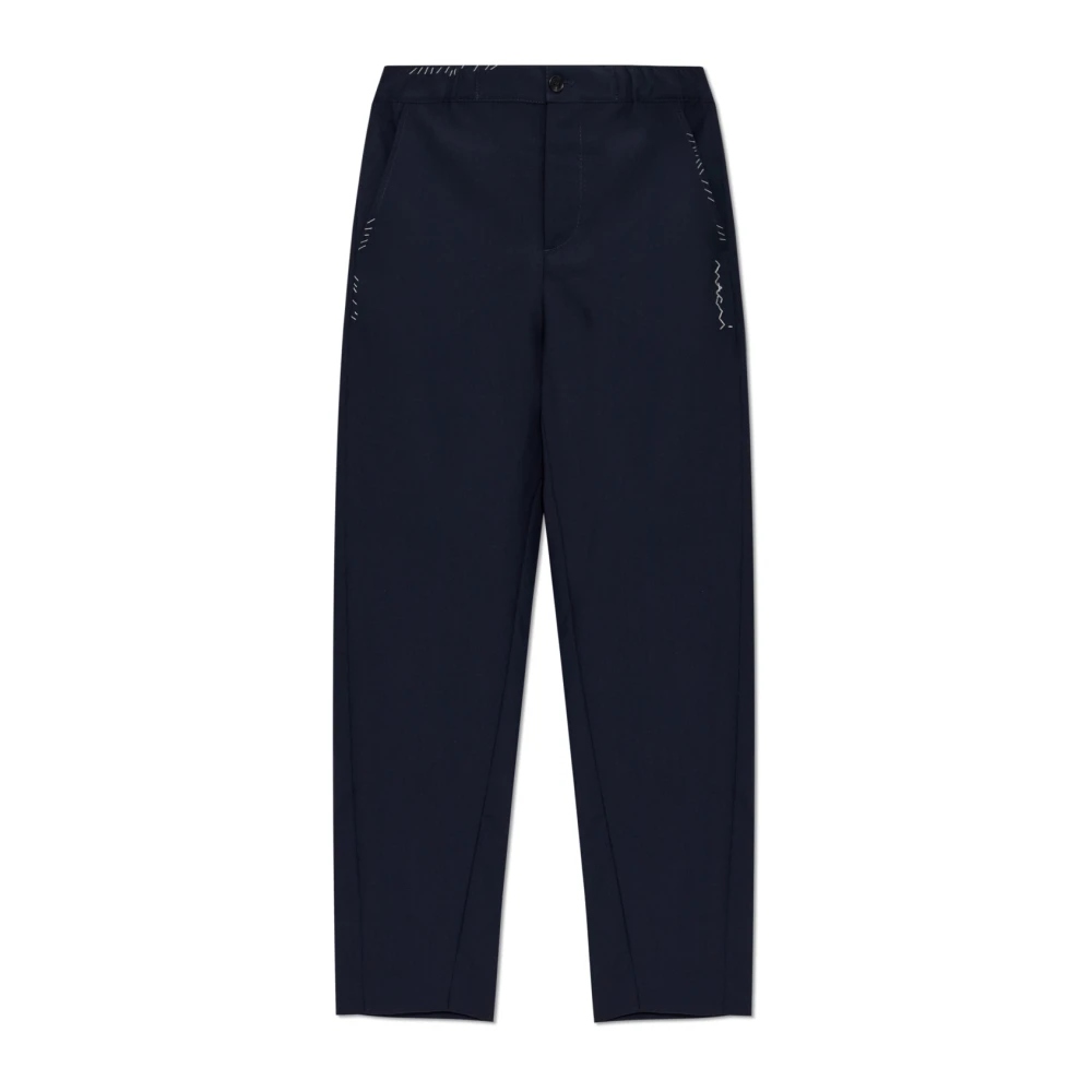 Marni Donna Blu - Pantaloni In Lana - Trousers - S