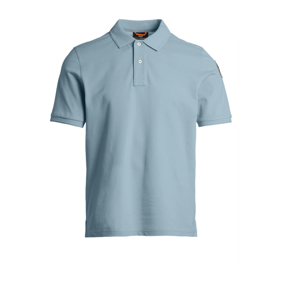 Parajumpers Blauw Polo Shirt met Iconisch Label Blue Heren