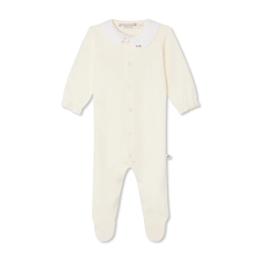 Bonpoint Unisex Kids Beige Bodies & Sets, 6 M, Tintina Romper