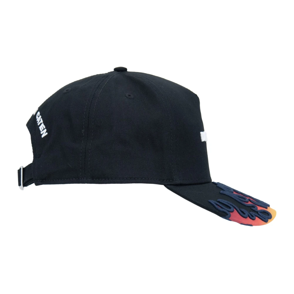 Dsquared2 Vlam Detail Baseball Cap Fibbia Black Unisex