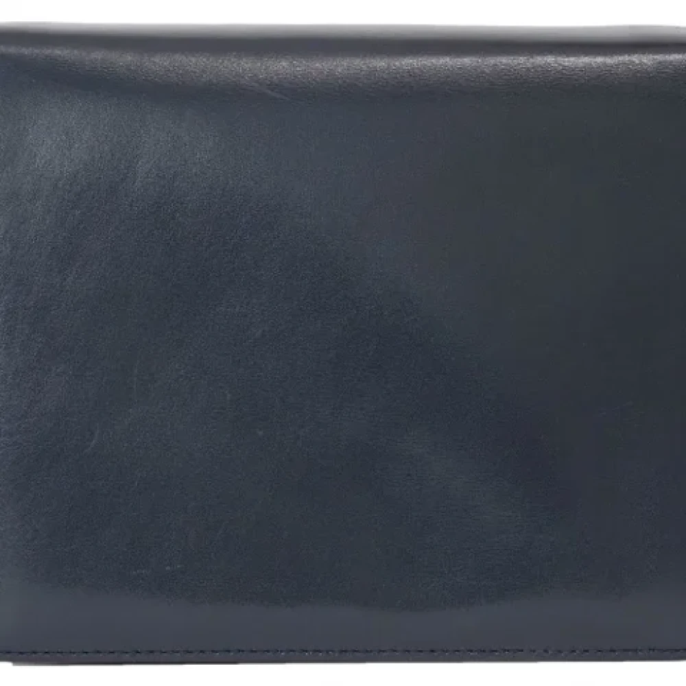 Gucci Vintage Pre-owned Leather gucci-bags Blue Dames