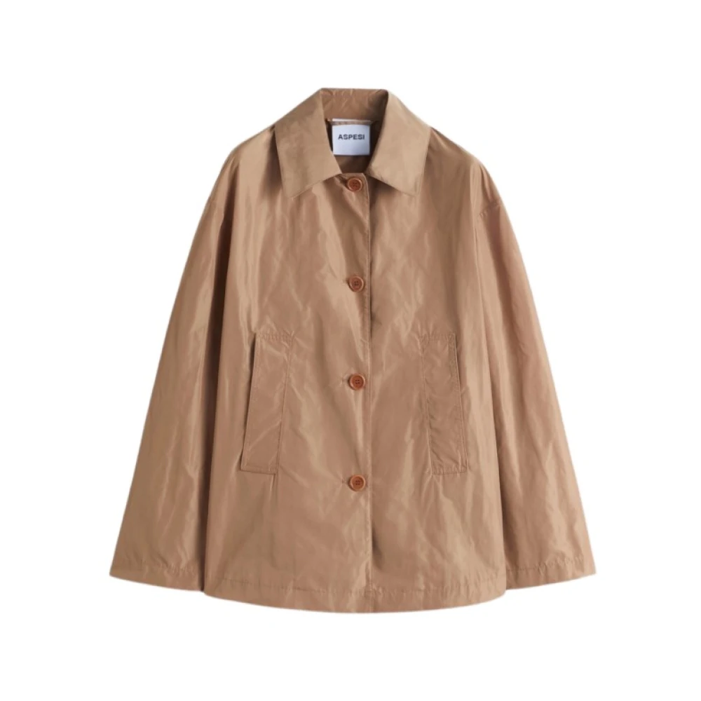 Aspesi Short Sherley Jacket Brown Dames