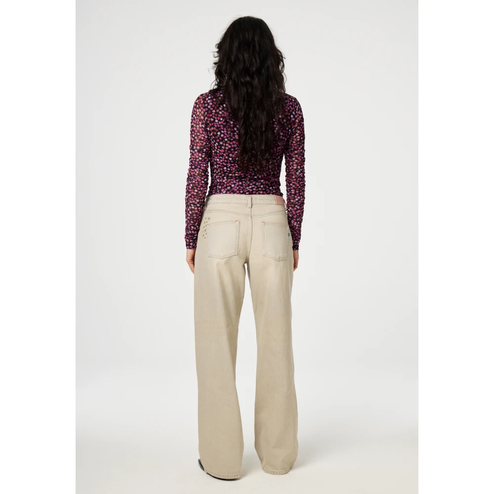 Fabienne Chapot Bloemenprint lange mouw top Pink Dames