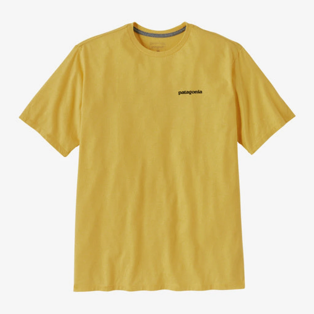 Patagonia Logo T-shirt Yellow Heren