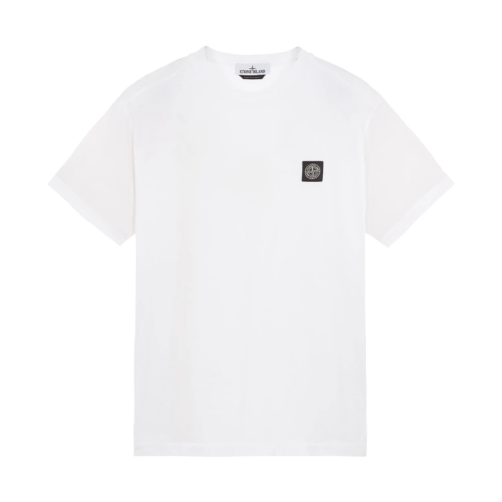 Stone Island Korte Mouw T-Shirt (Wit) White Heren